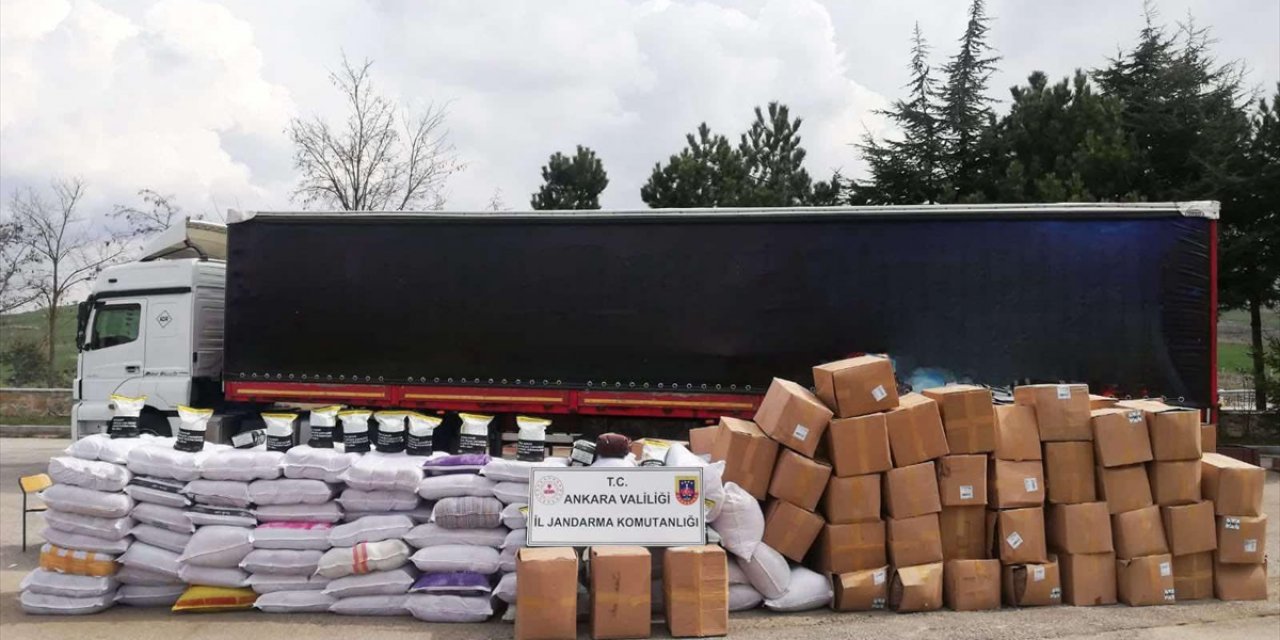 Ankara'da 10,5 ton kaçak tütün ele geçirildi