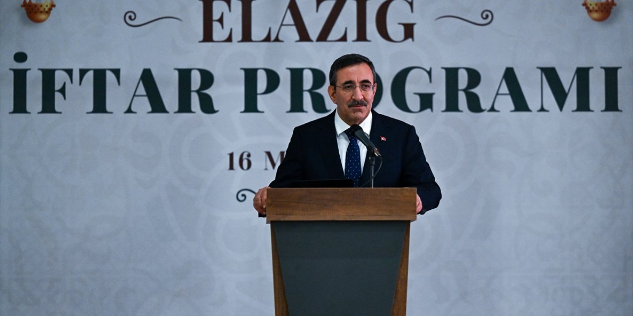 Cumhurbaşkanı Yardımcısı Yılmaz, Elazığ'da iftar programında konuştu: