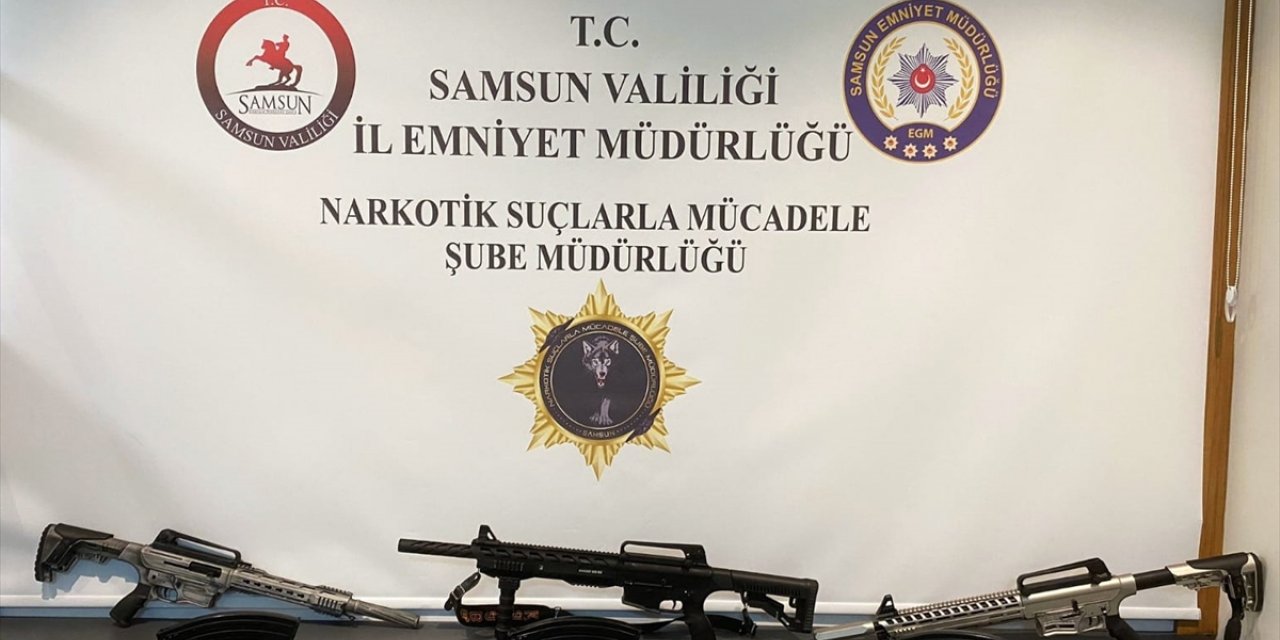 Samsun'da silahlarla yakalanan 3 kişi gözaltına alındı