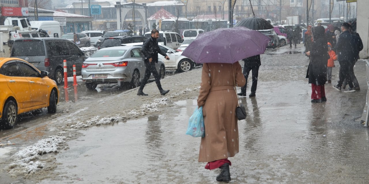 Hakkari'de kar etkili oldu