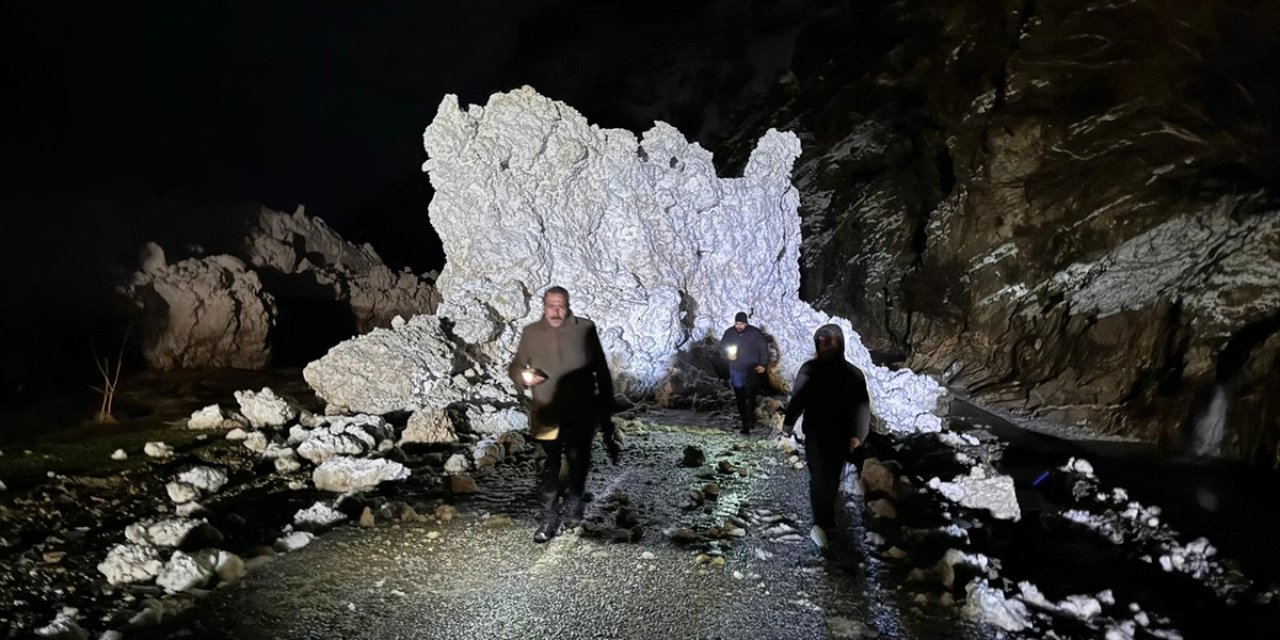 Van'da Çatak-Pervari kara yolu çığ nedeniyle kapandı