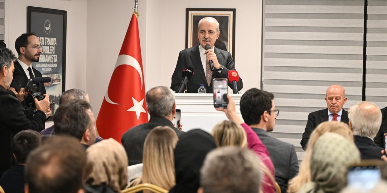 TBMM Başkanı Kurtulmuş Batı Trakya Türkleri ile bir araya geldi: