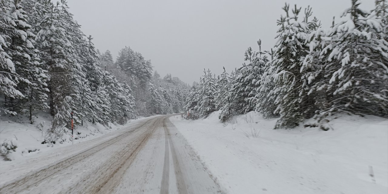 Kastamonu'da kar yağışı etkisini sürdürdü