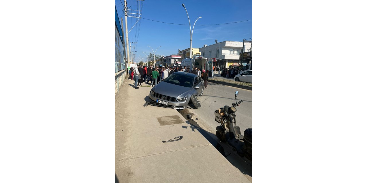 Mersin'de otomobilin çarptığı bisikletin sürücüsü öldü, yeğeni yaralandı