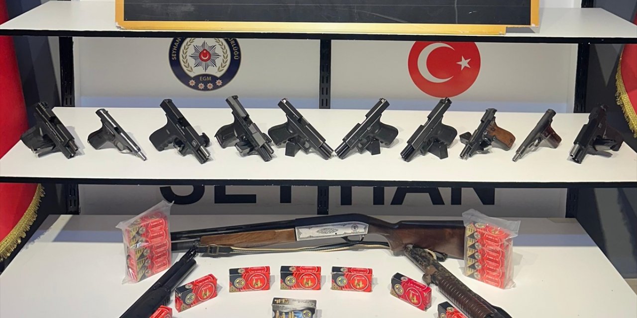 Adana'da 13 ruhsatsız silah ele geçirildi