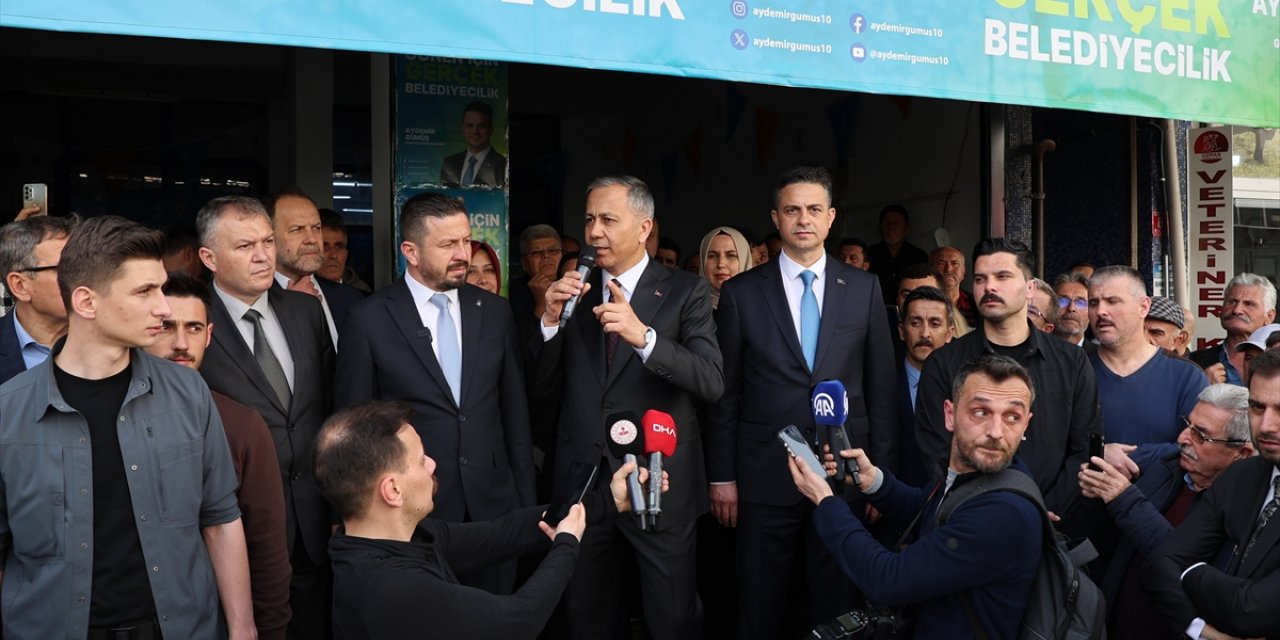 İçişleri Bakanı Yerlikaya, Balıkesir'in Gönen ilçesinde konuştu: