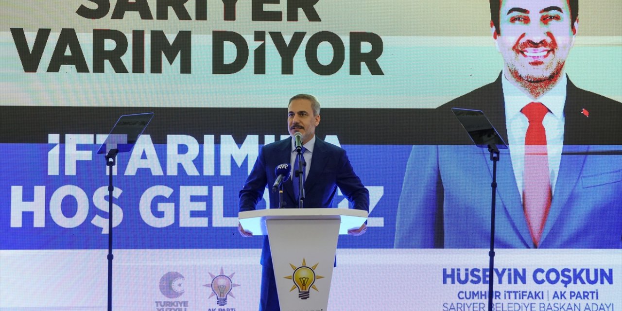 Dışişleri Bakanı Fidan, Sarıyer'de vatandaşlara hitap etti: (1)