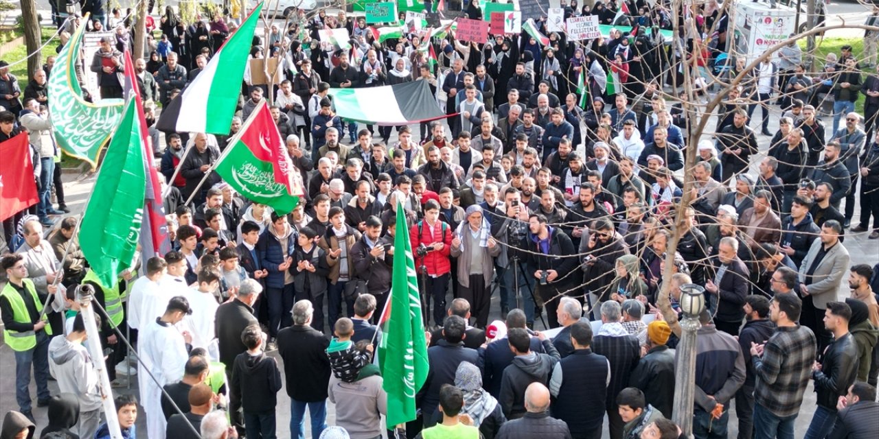 Şanlıurfa'da "Büyük Filistin Yürüyüşü" düzenlendi