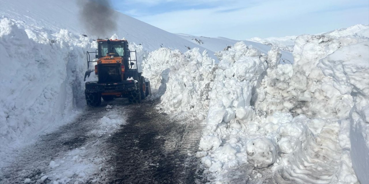 Şırnak'ta 2 bin 230 rakımlı Tanin Geçidi'nde kar temizleme çalışması devam ediyor