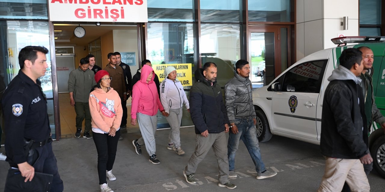 Edirne'de konteynerde 10 düzensiz göçmen yakalandı