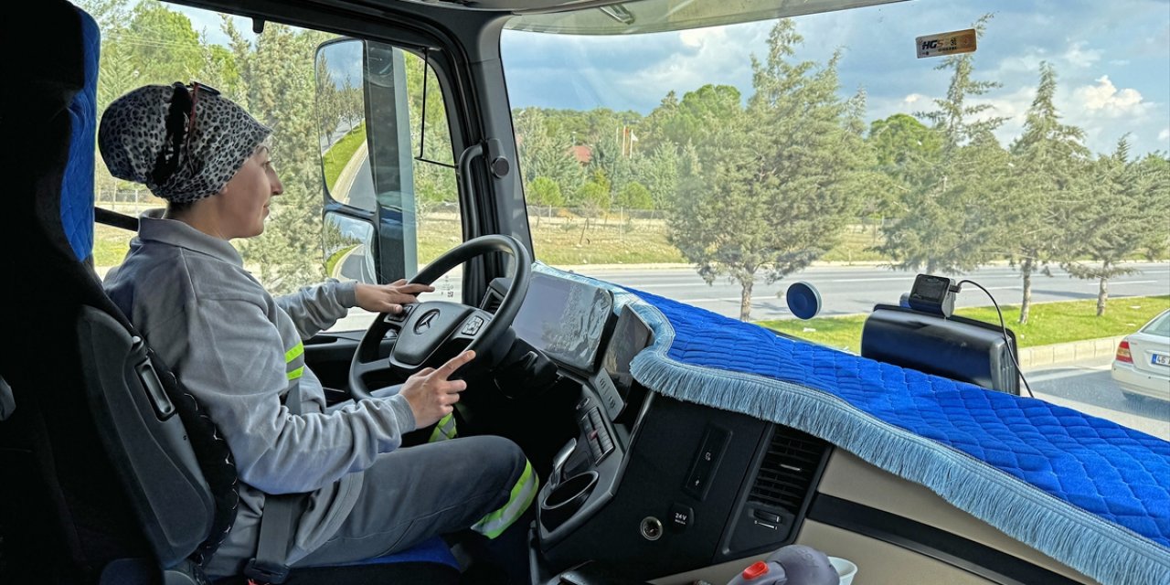 Tır şoförü Sevda, Kahramanmaraş'ın yollarını aşındırıyor