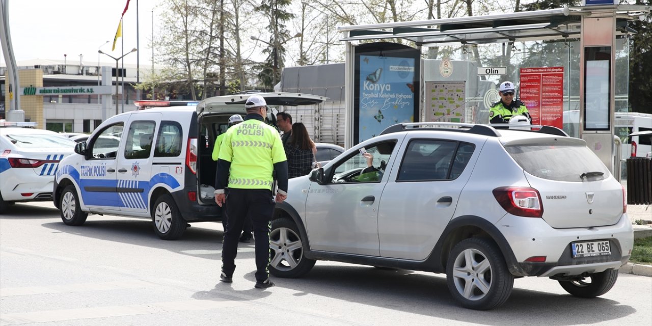 Edirne'de trafik ekipleri dron destekli denetim yaptı