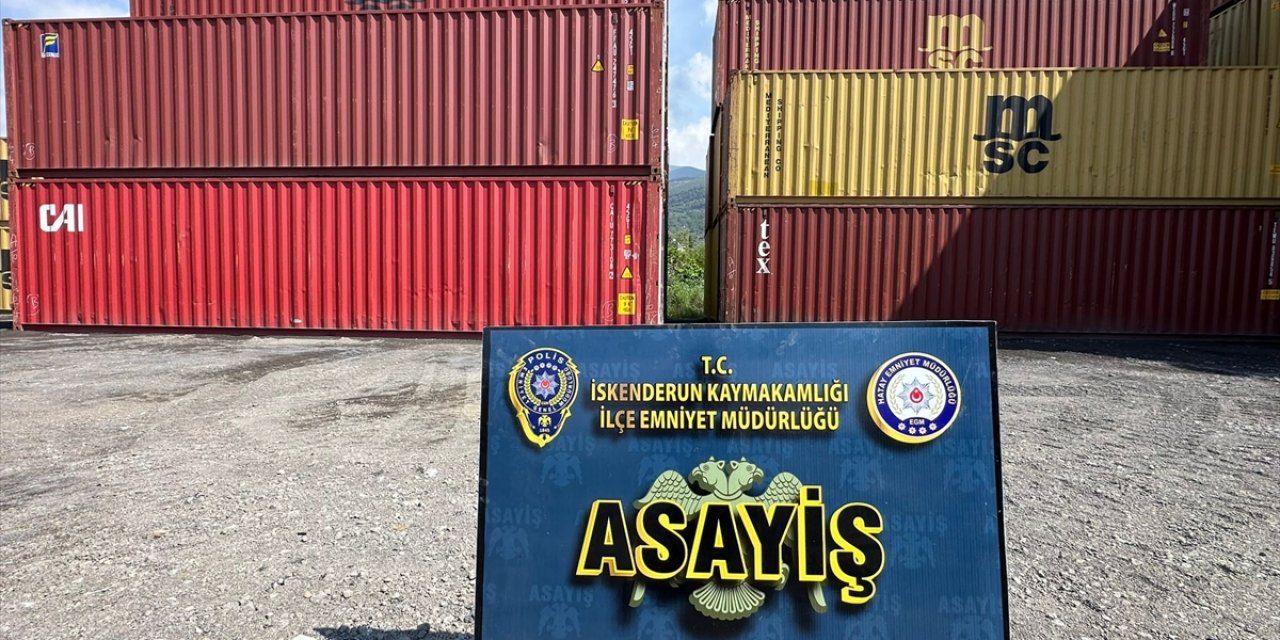 Hatay'da 6 yük konteynerini çaldıkları iddiasıyla 2 zanlı tutuklandı