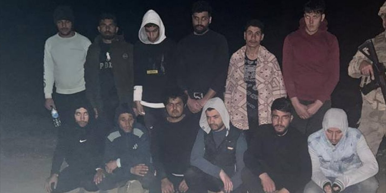 Edirne'de Bulgaristan sınırında 12 düzensiz göçmen yakalandı