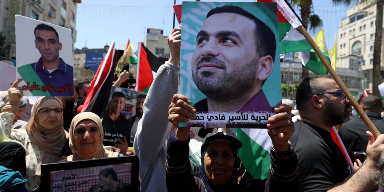 Batı Şeria'da "Filistin Esirler Günü" münasebetiyle birçok gösteri düzenlendi