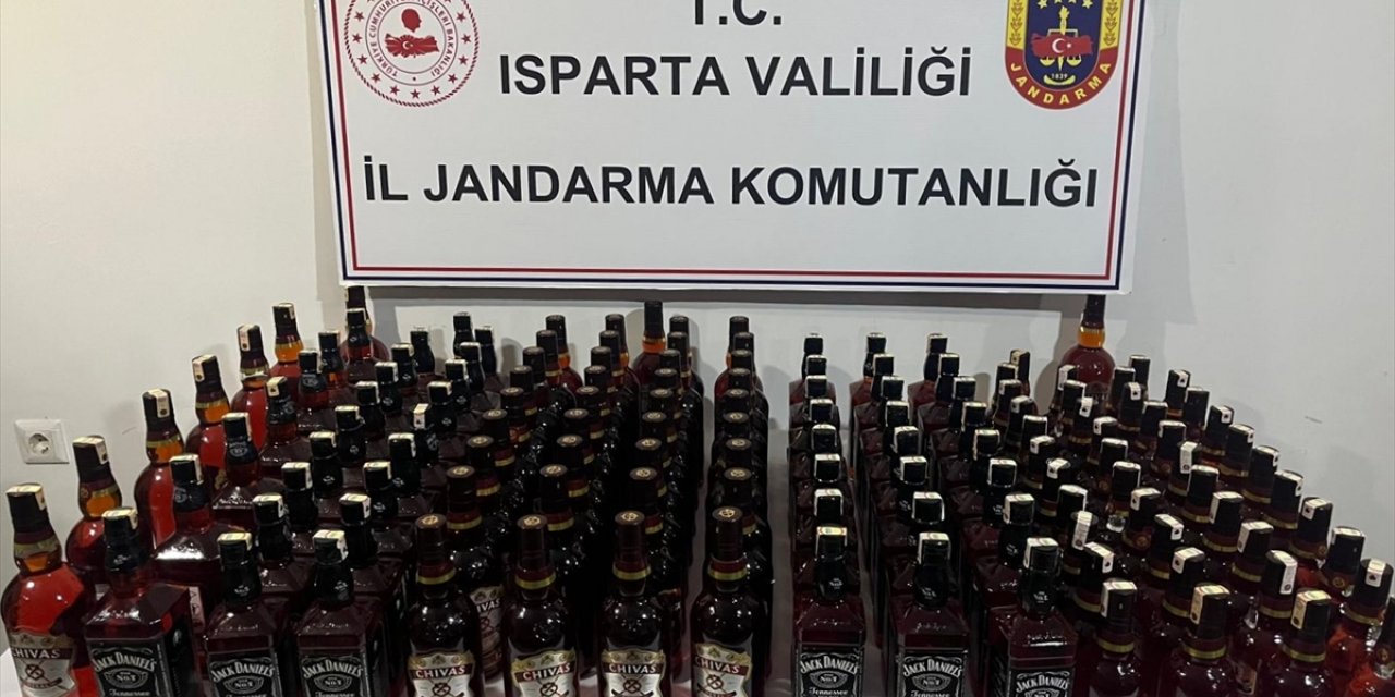 Isparta'da kaçak içki operasyonunda 4 şüpheli yakalandı