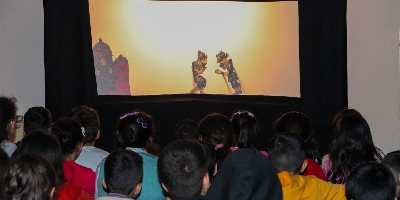 Diyarbakır'da "Hacivat ve Karagöz" gölge oyunu gösterisi sunuldu