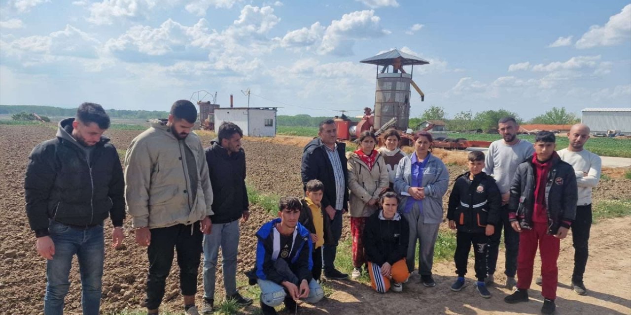 Edirne'de Yunanistan sınırında 14 düzensiz göçmen yakalandı