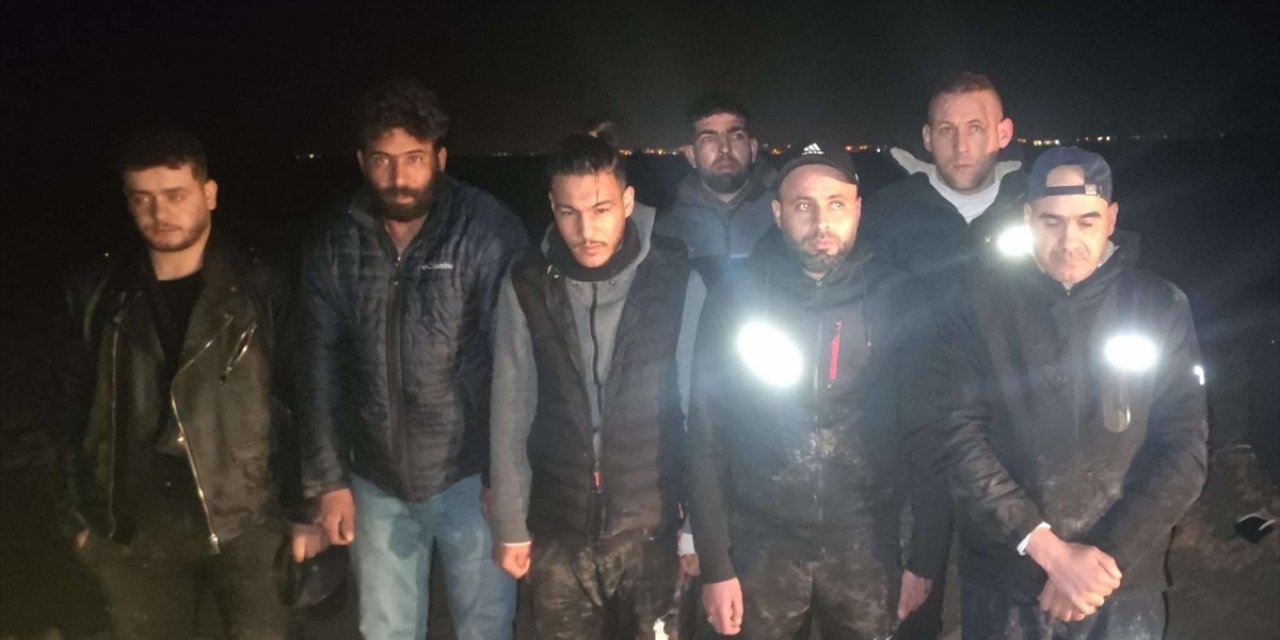 Edirne'de sınırda 7 düzensiz göçmen yakalandı