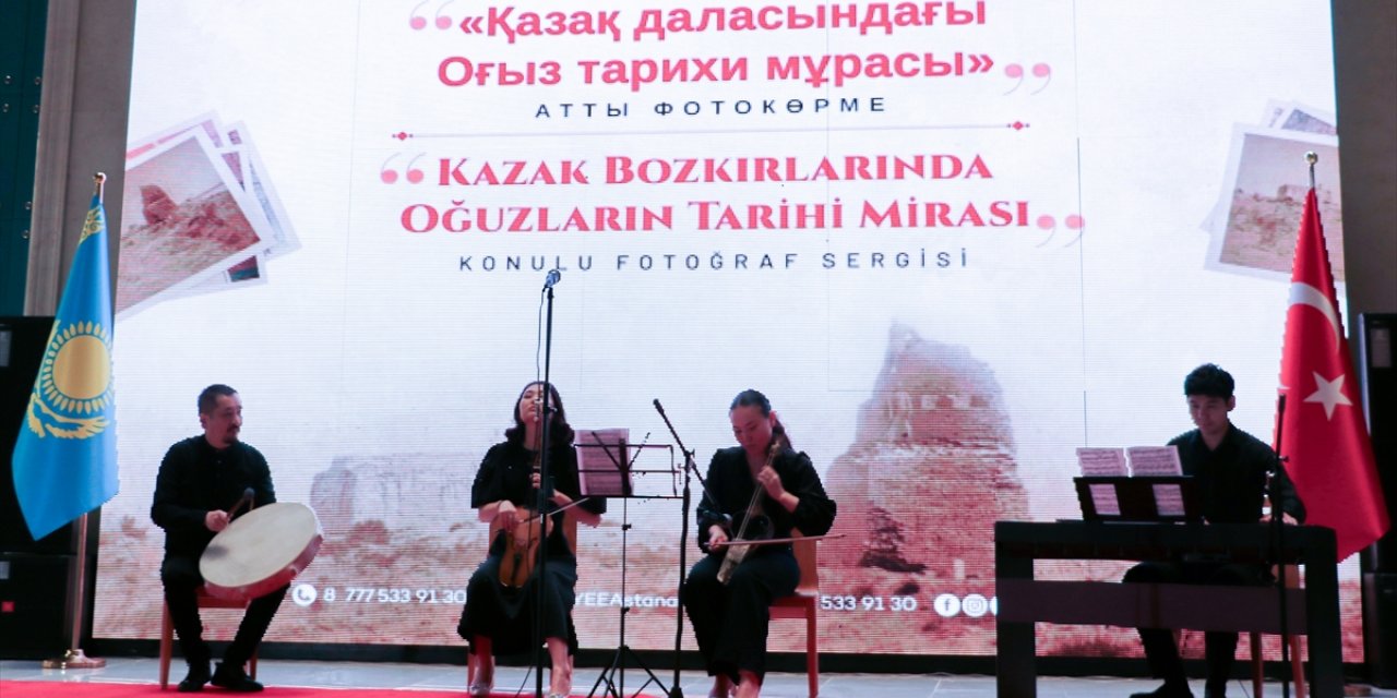 Kazakistan'da "Kazak Bozkırlarında Oğuzların Tarihi Mirası" konulu fotoğraf sergisi açıldı