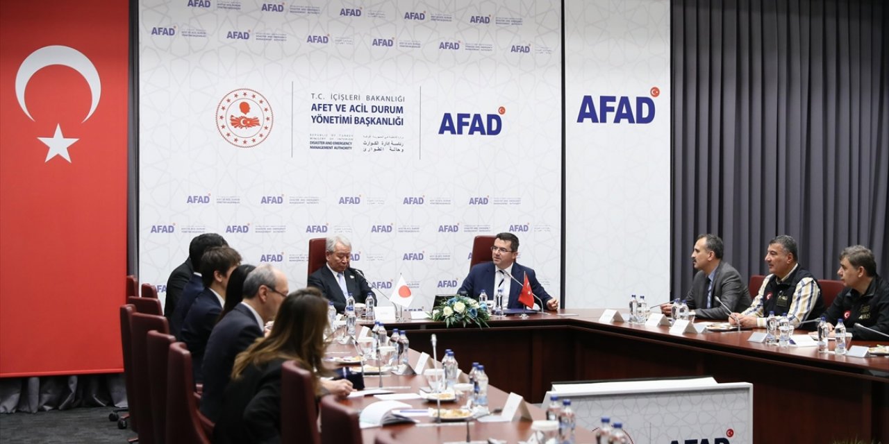 AFAD Başkanı Memiş, Japonya Uluslararası İşbirliği Ajansı Başkanı Akihiko ile görüştü