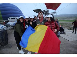 Romanya Büyükelçiliği Kapadokya'da sıcak hava balonu uçurdu