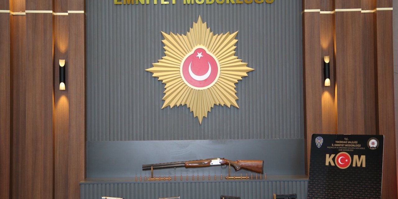 Tekirdağ'da silah kaçakçılığı operasyonunda 10 şüpheli yakalandı