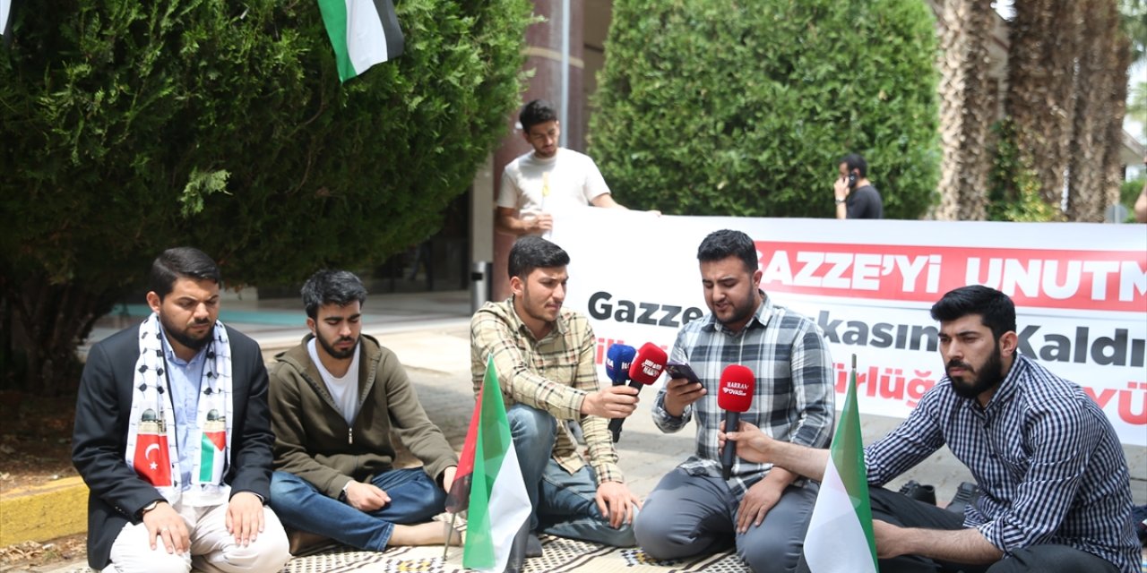 Şanlıurfa'da üniversite öğrencileri ABD'deki Filistin eylemlerine destek verdi