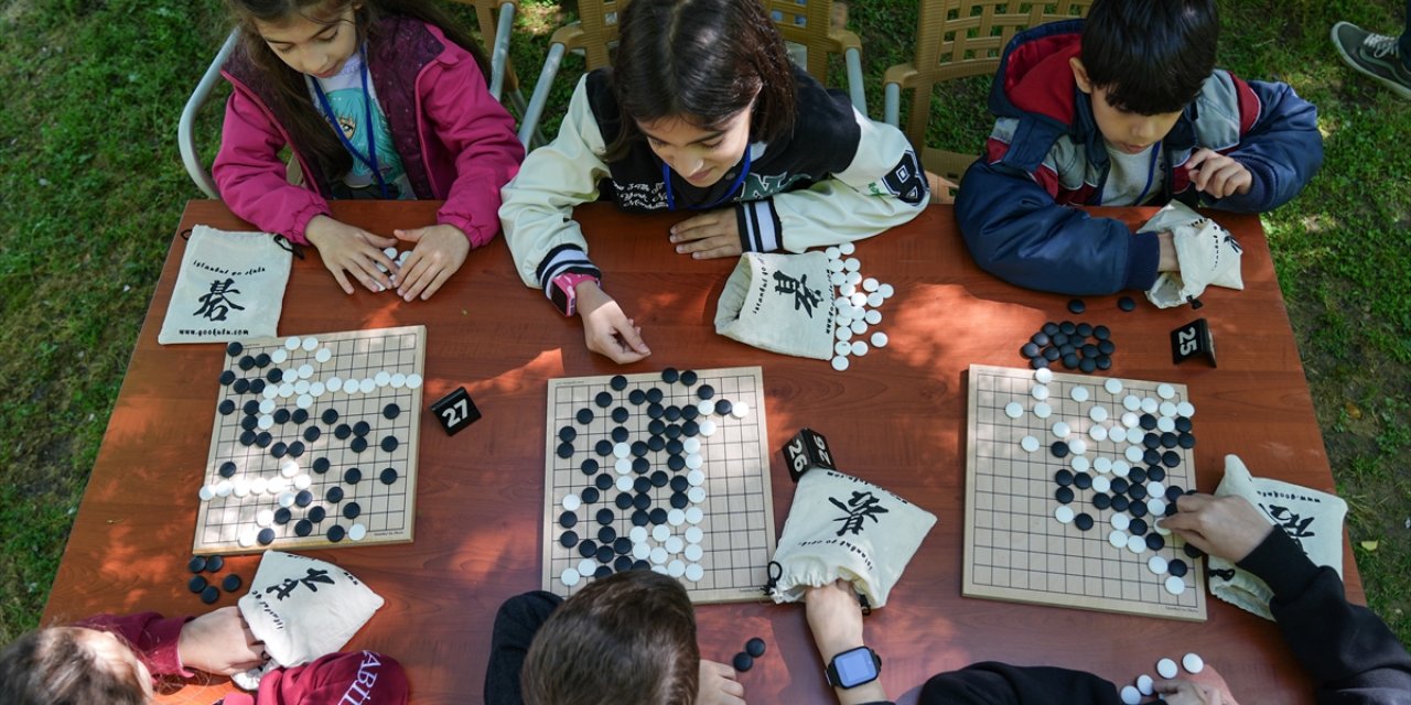 Japon Bahçesi'nde "Çocuk Go Turnuvası" düzenlendi