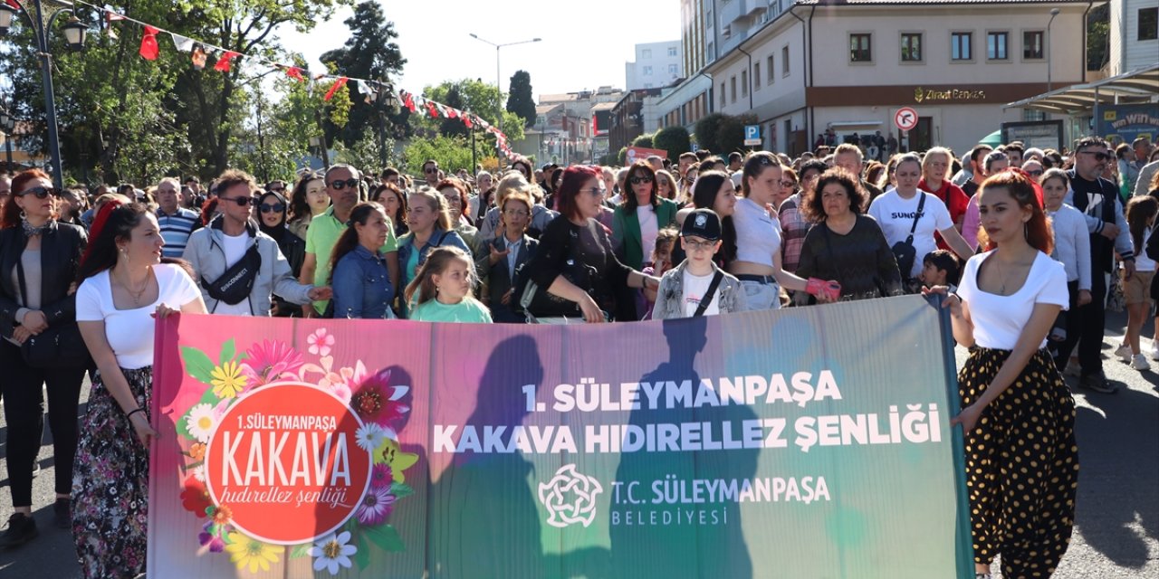 Tekirdağ'da "1. Süleymanpaşa Kakava Hıdrellez Şenliği" düzenlendi