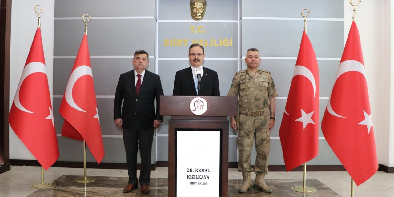 Siirt Valisi Kemal Kızılkaya, "Asayiş ve Güvenlik Bilgilendirme Toplantısı"nda konuştu: