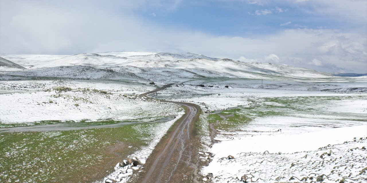 Ağrı, Kars ve Erzincan'ın yüksek kesimleri yeniden karla kaplandı