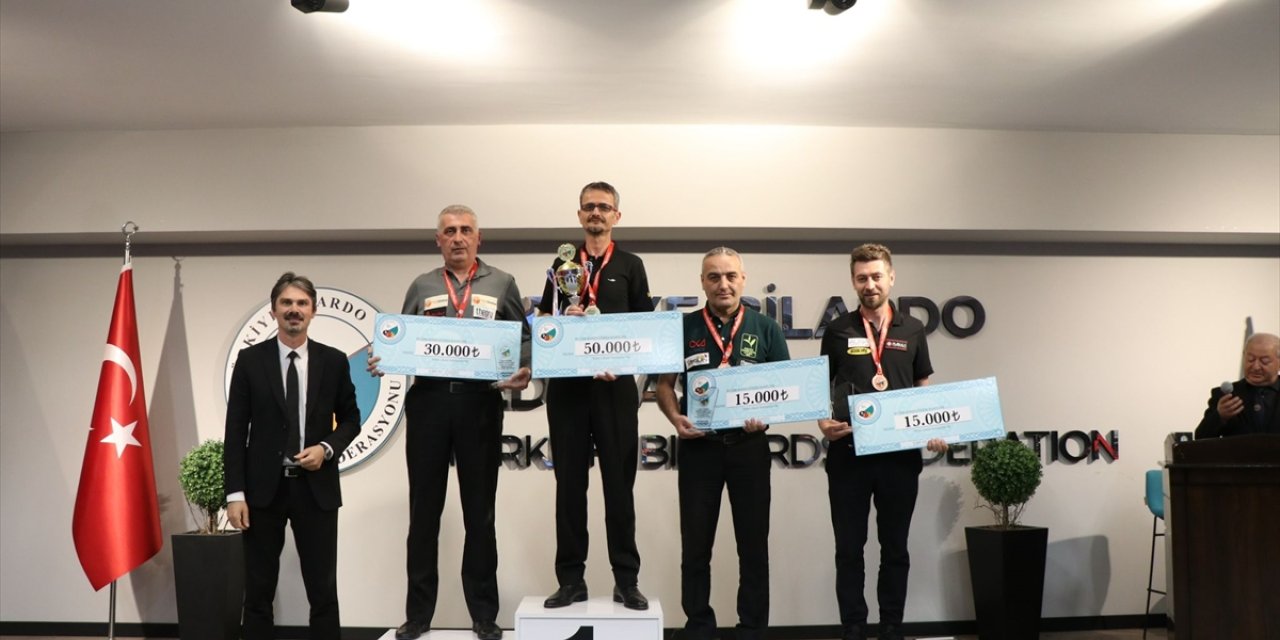 Türkiye 3 Bant Bilardo Şampiyonası A kategorisi 1. etap müsabakaları tamamlandı