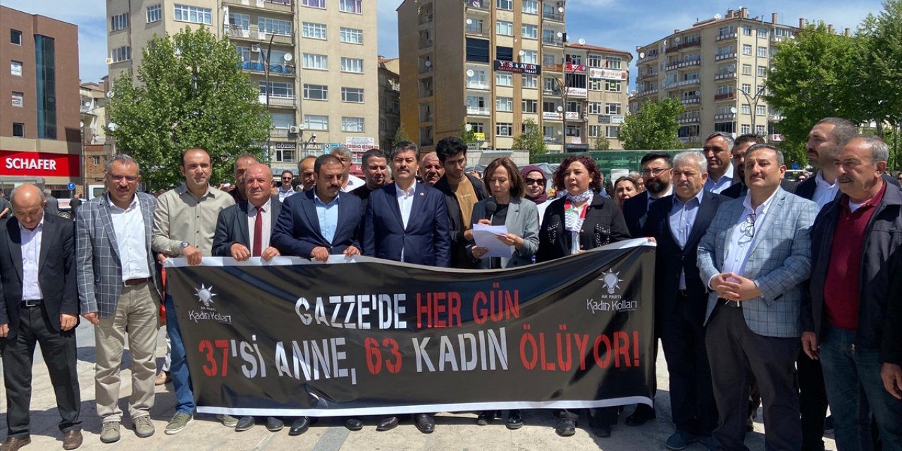 Kırıkkale, Yozgat ve Kırşehir'de AK Parti'li kadınlar Filistinli anneler için toplandı
