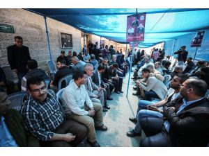 Gazze'de Filistinli tutuklular için dayanışma çadırı