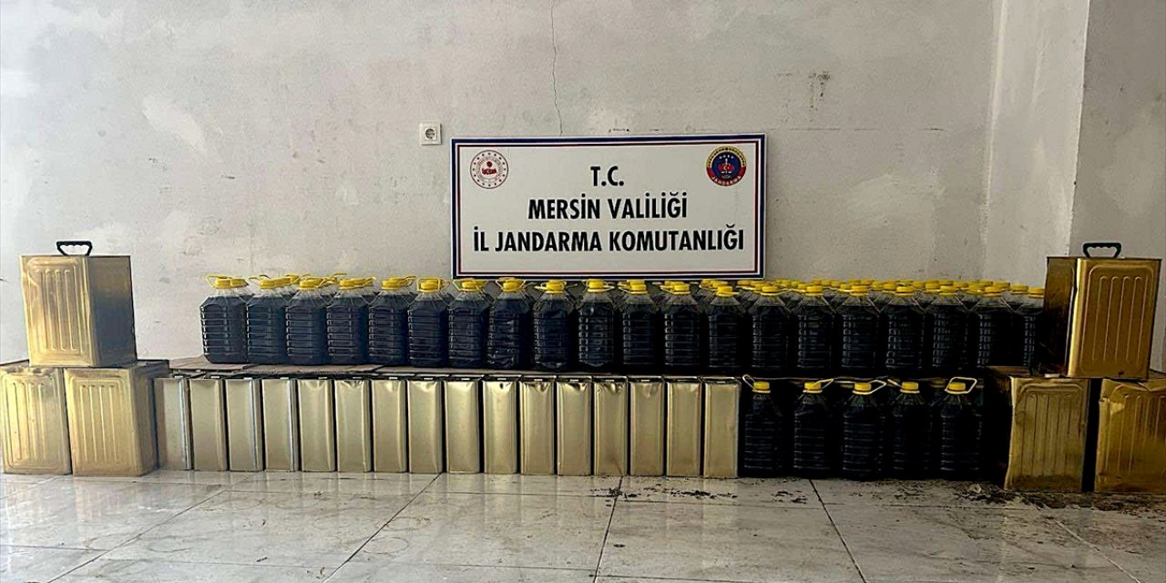 Mersin'de 6 bin 200 litre sahte zeytinyağı ele geçirildi