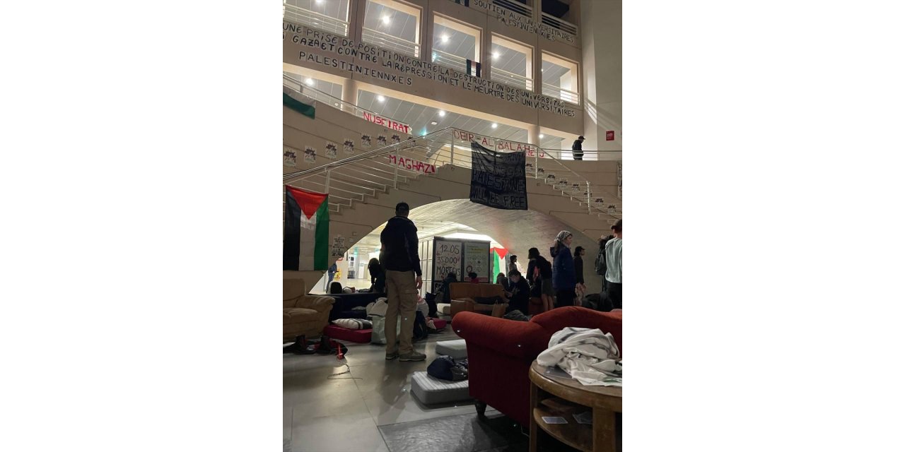 Cenevre Üniversitesi'ndeki Filistin'e destek eylemine polis müdahale etti