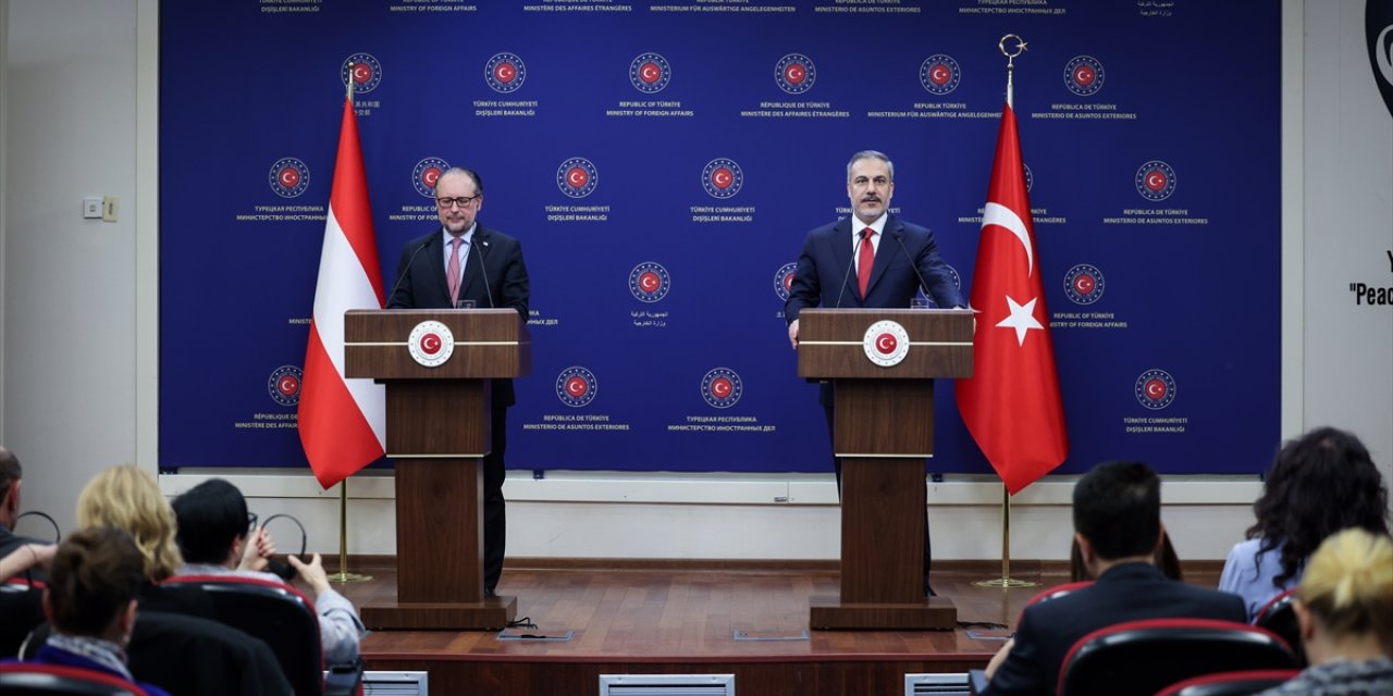 Dışişleri Bakanı Fidan, Avusturya Dışişleri Bakanı Schallenberg ile ortak basın toplantısında konuştu: (1)