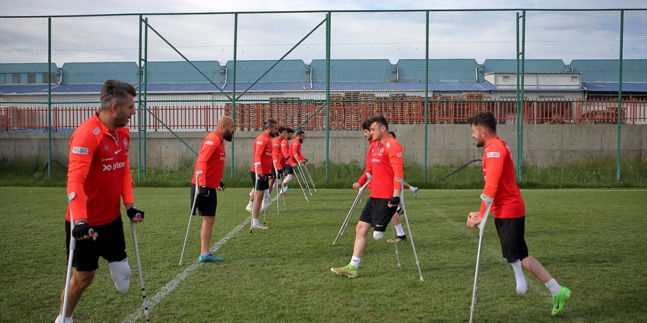 Avrupa Şampiyonası'nın favorisi Ampute Milli Futbol Takımı, Çorum'da güç topluyor