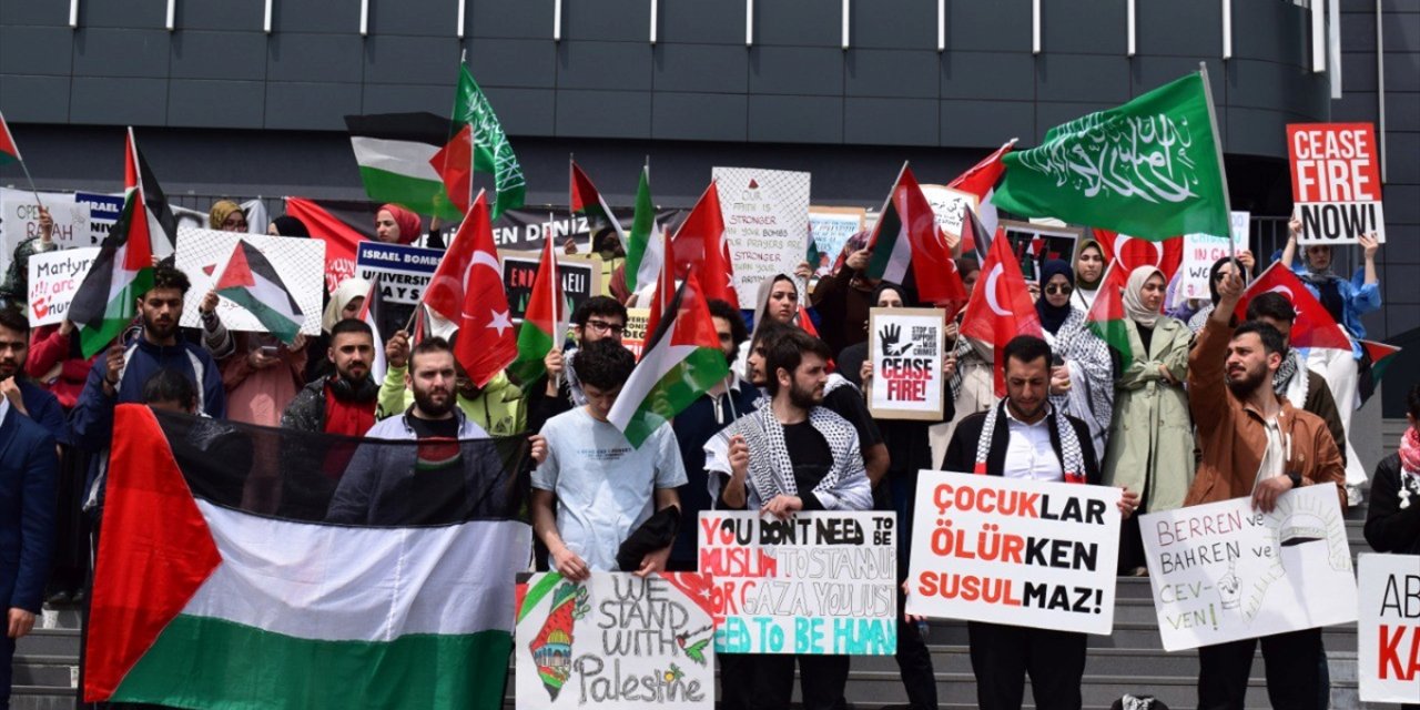 İstanbul Medipol Üniversitesi'ndeki Filistin'e destek eylemi 15'inci gününde son buldu