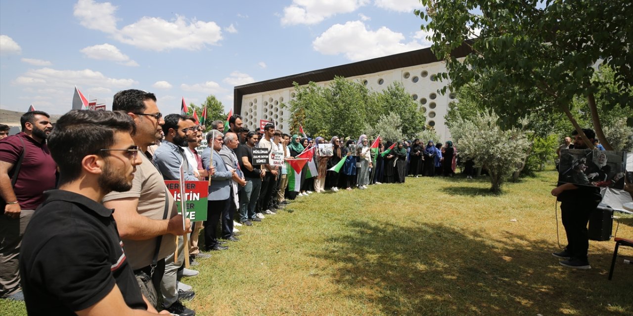 Mardin'de üniversite öğrencilerinden Filistin'e destek yürüyüşü