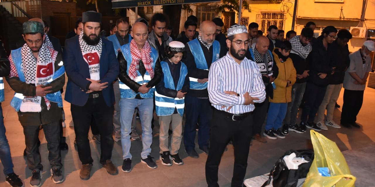 İsrail'in Refah'a yönelik saldırıları Bilecik'te protesto edildi