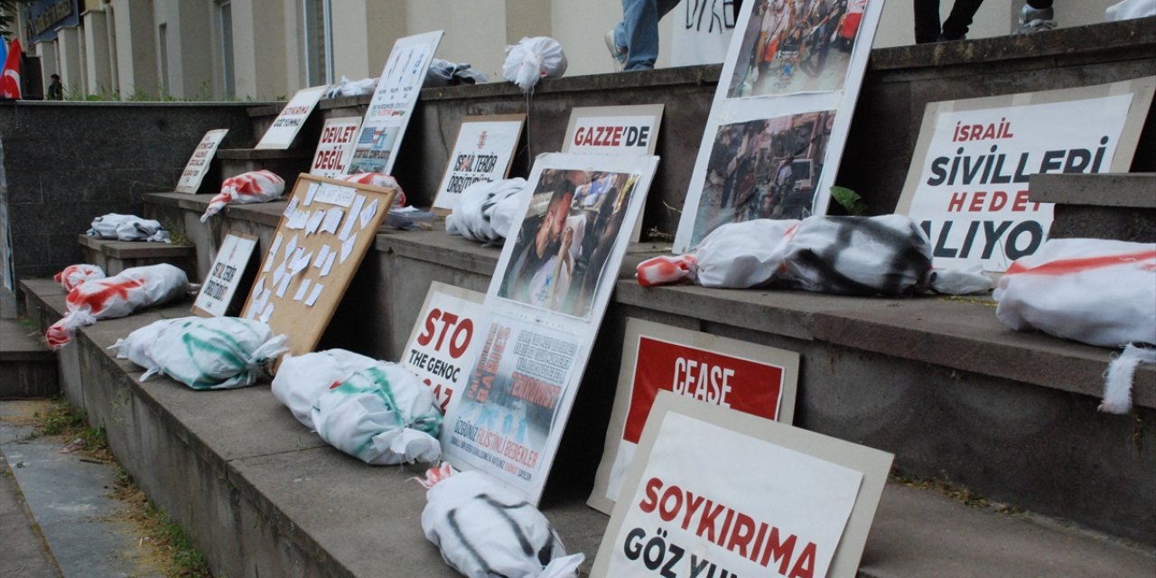 ESOGÜ öğrencileri İsrail'in Refah'taki kampa saldırısını protesto etti