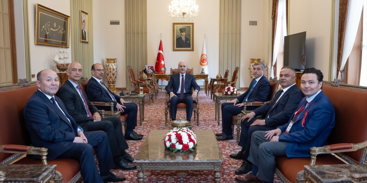 TBMM Başkanı Kurtulmuş, Türk dünyası ülkelerinden gelen sayıştay başkanlarını kabul etti