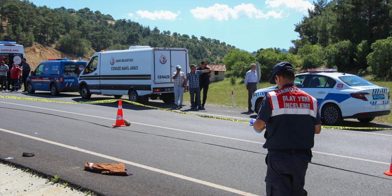 Uşak'ta otomobilin çarptığı yaya hayatını kaybetti