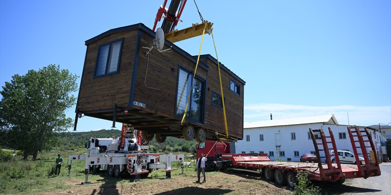 Edirne'de tarım arazilerindeki izinsiz yapılan "tiny house"ları kaldırma çalışmaları sürüyor