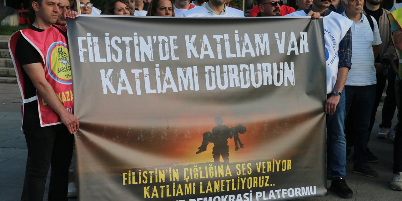 Tokat'ta İsrail'in Gazze'ye saldırıları protesto edildi