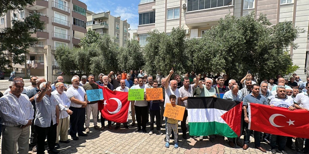 Hatay'da İsrail'in Gazze'ye saldırıları protesto edildi