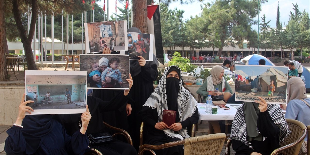 Mersin'de üniversite öğrencilerinin Gazze'ye destek için başlattıkları çadır nöbeti sona erdi