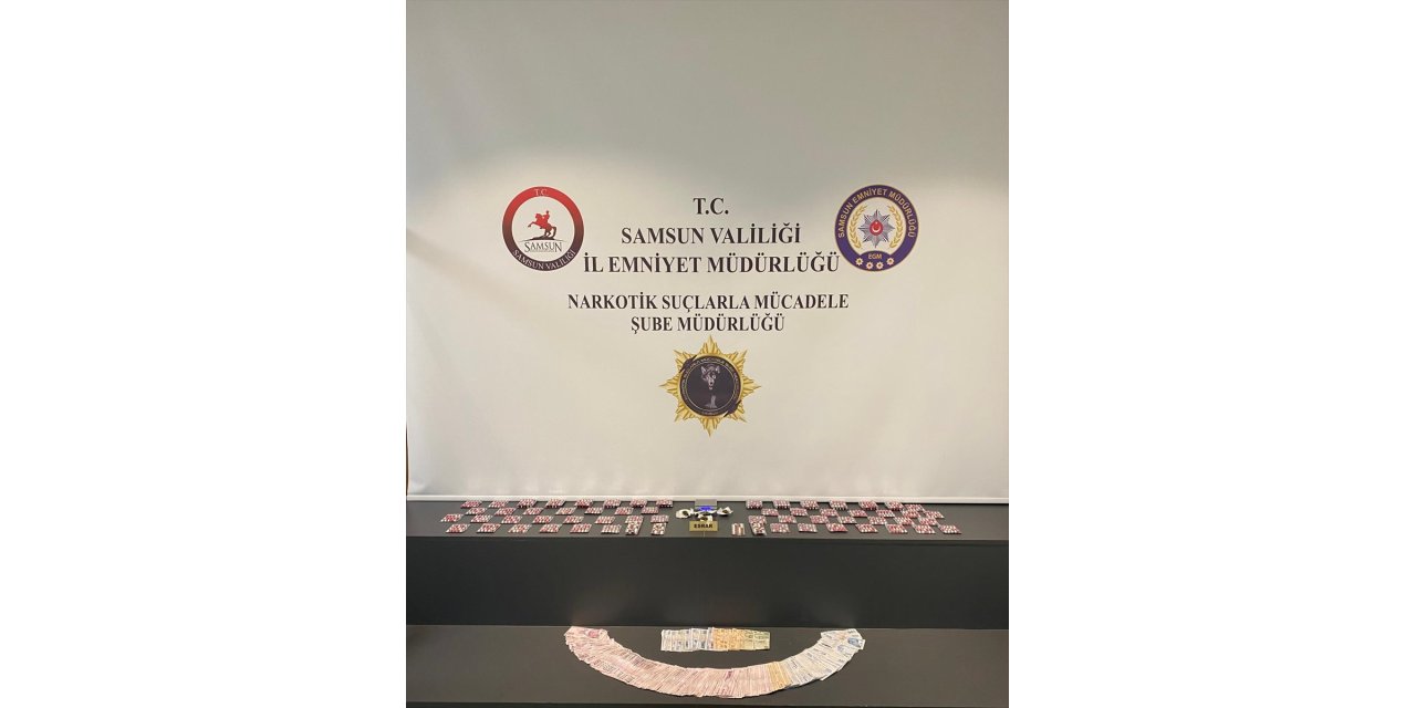 Samsun'da ikametinde uyuşturucuyla yakalanan zanlı tutuklandı
